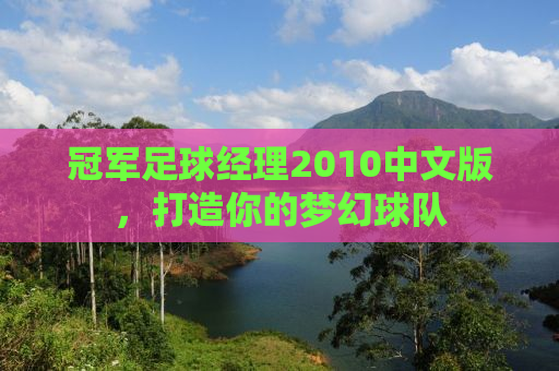 冠军足球经理2010中文版，打造你的梦幻球队