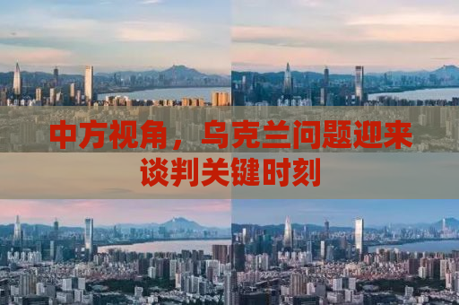 中方视角，乌克兰问题迎来谈判关键时刻