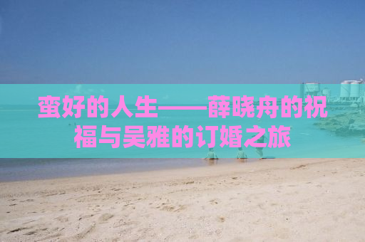 蛮好的人生——薛晓舟的祝福与吴雅的订婚之旅
