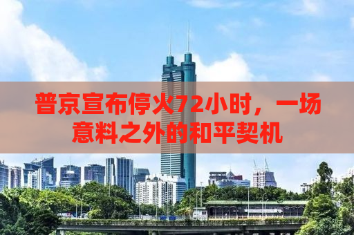 普京宣布停火72小时，一场意料之外的和平契机