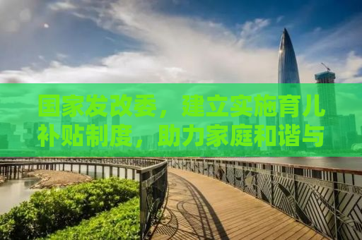 国家发改委，建立实施育儿补贴制度，助力家庭和谐与可持续发展