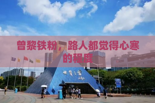 曾黎铁粉，路人都觉得心寒的程度