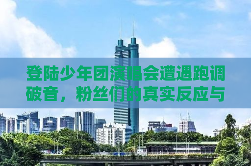 登陆少年团演唱会遭遇跑调破音，粉丝们的真实反应与反思