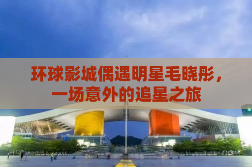 环球影城偶遇明星毛晓彤，一场意外的追星之旅