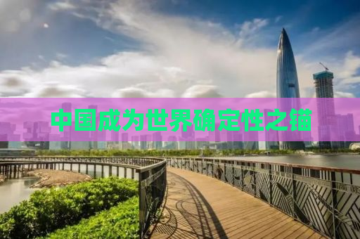 中国成为世界确定性之锚