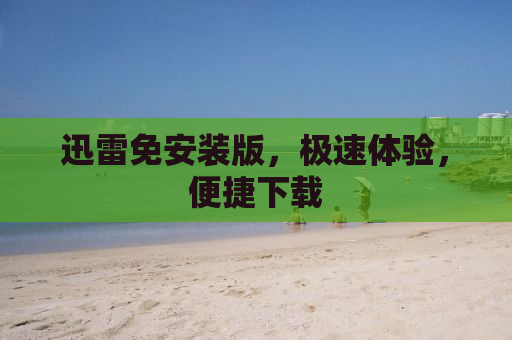 迅雷免安装版，极速体验，便捷下载
