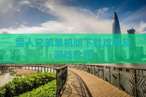 雪人兄弟单机版下载攻略及游戏介绍